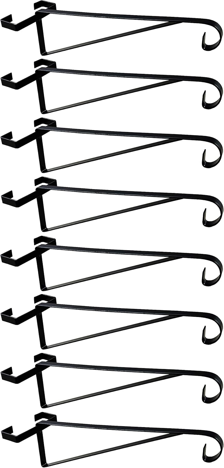 Selections Hanging Basket Brackets for Concrete Fence Posts (Pack of 8