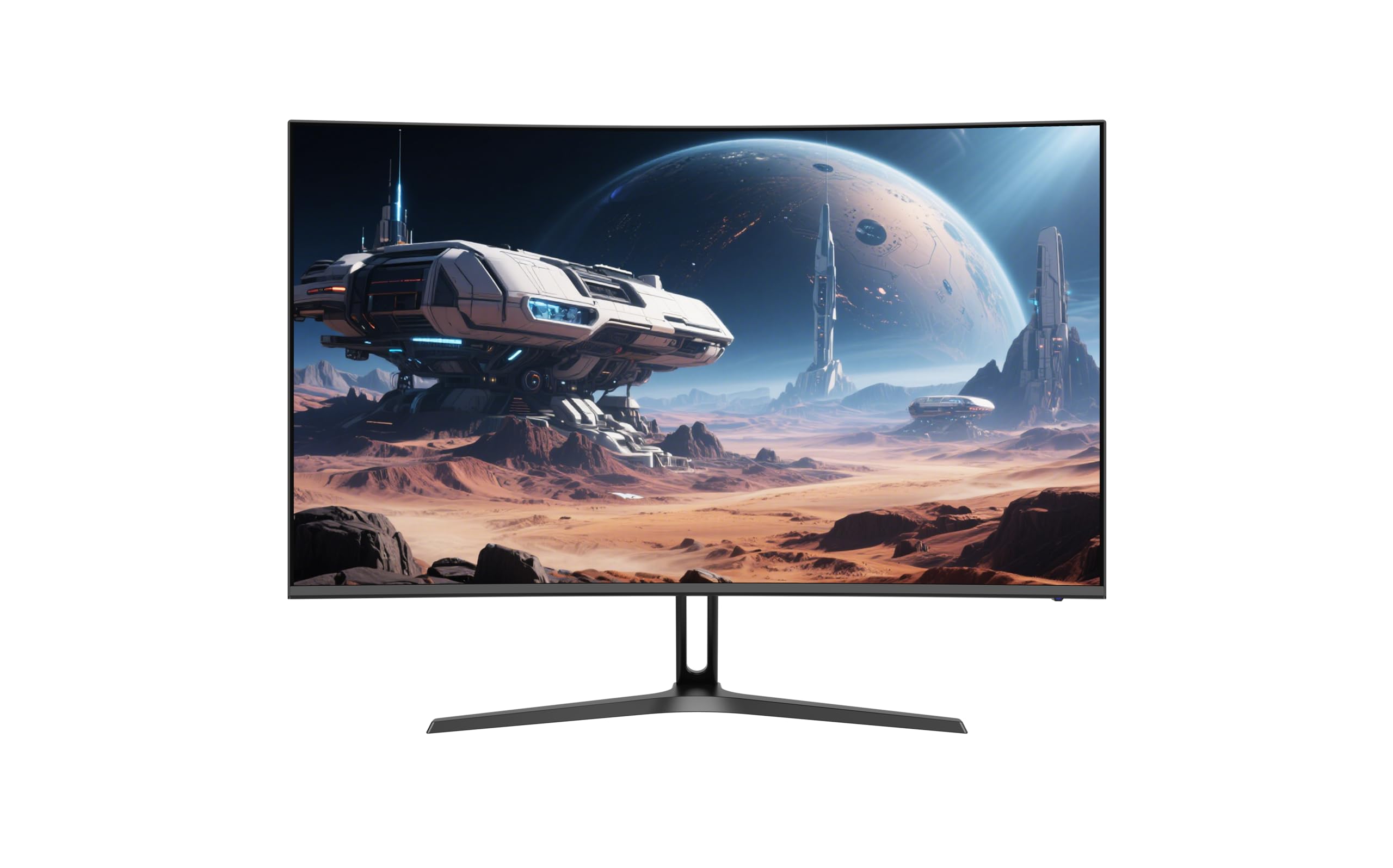 Amzfast 27 Zoll Curved Gaming Monitor 200Hz, 1920x1080 FHD, 1ms GtG, HDR, sRGB 130%, 1500R, VESA 100x100mm, HDMI 2.0&DP 1.4