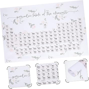 Periodic Table Poster Educational Silk School Chemistry Elements Chart