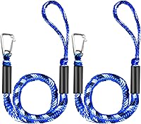 Vista 13 de Líneas elásticas de muelle para barcos – Cuerda de anclaje elástica resistente con ganchos – Líneas seguras de muelle de barco, amarre de Potoon