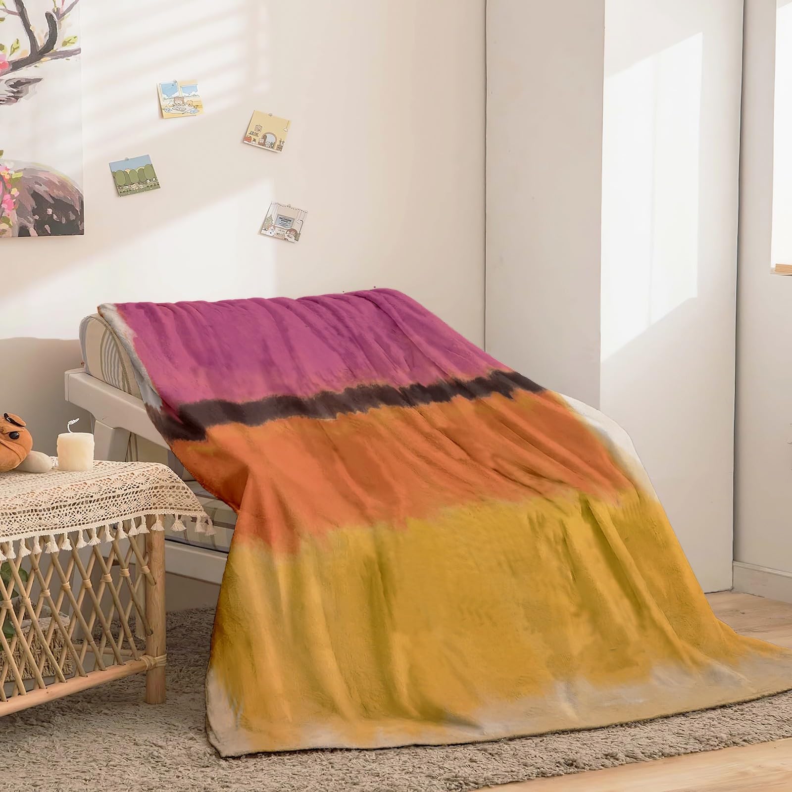 DOTBUY-SHOP Flanell Decken, Kuscheldecke Flauschig, Fleecedecke-Sofadecke, Einfarbig Winterliche Flanell Wu00e4rme Decke, Waschbar Kuscheldecke