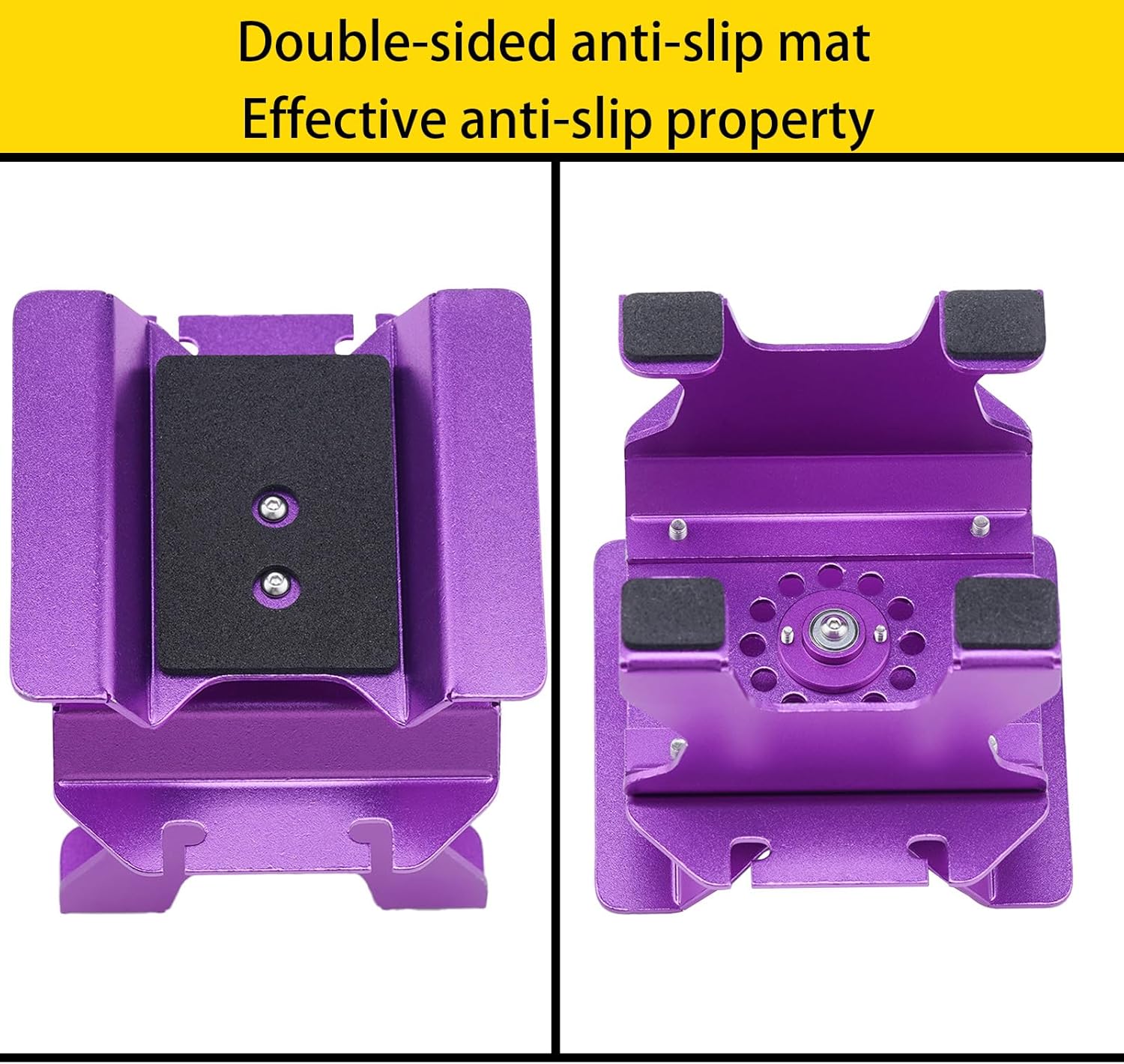 DJX Aluminum RC Car Work Stand with Shock Holder for TRX4M Axial SCX24 AX24 C10 Bronco SCX30 Redcat Ascent-32 Etc 1/18 1/24 1/30 1/32 RC Crawler Car Upgrades (Purple)