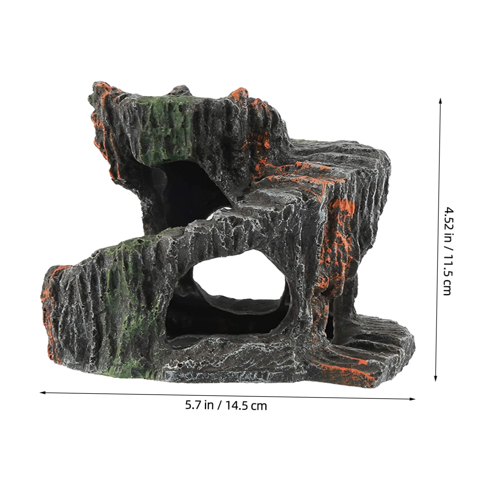 HEALLILY Piattaforma per Tartarughe d'Acqua in Resina, Piattaforma da Basking Facile da Scalare per Rettili e Tartarughe in Soggiorno o Studio