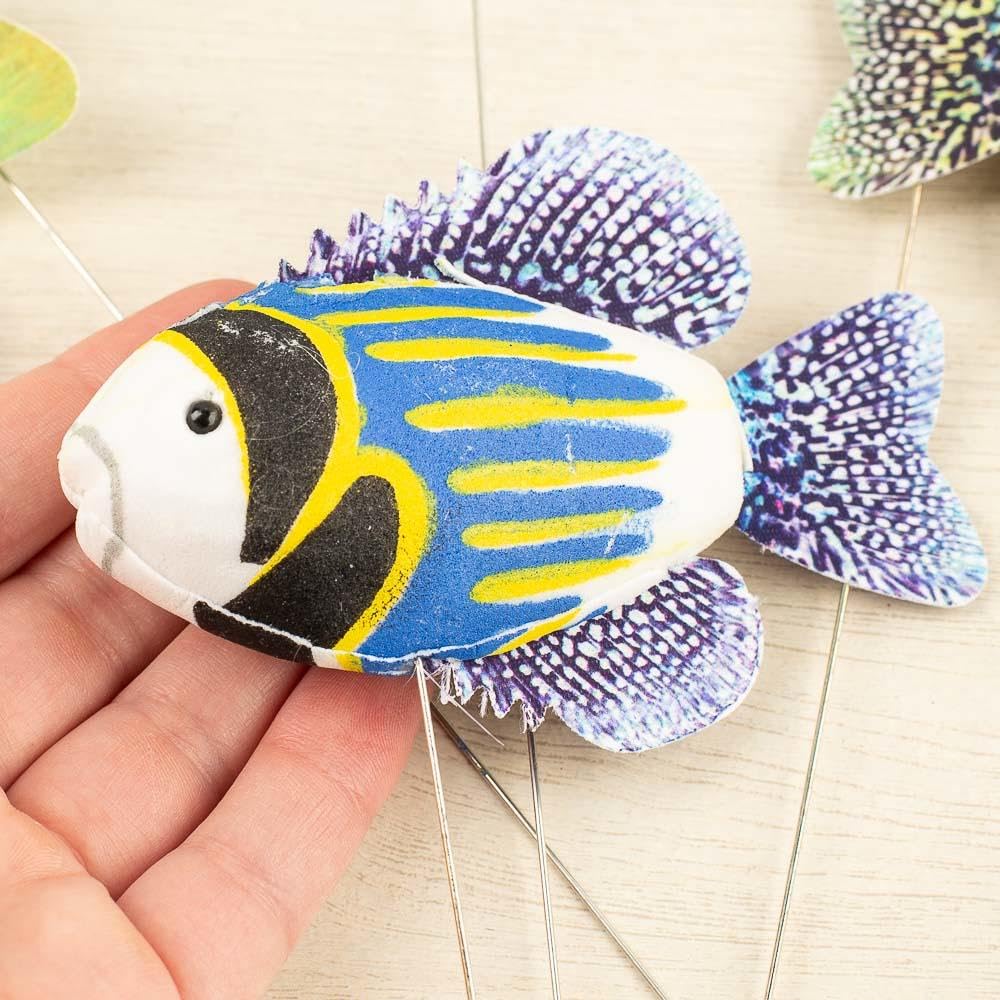 Amazon.com: Pack of 12 Artificial Assorted Striped Tropical Fish
