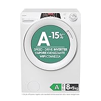 Candy RapidÒ ROW 4856DWMS7-S, Lavasciuga a carica frontale