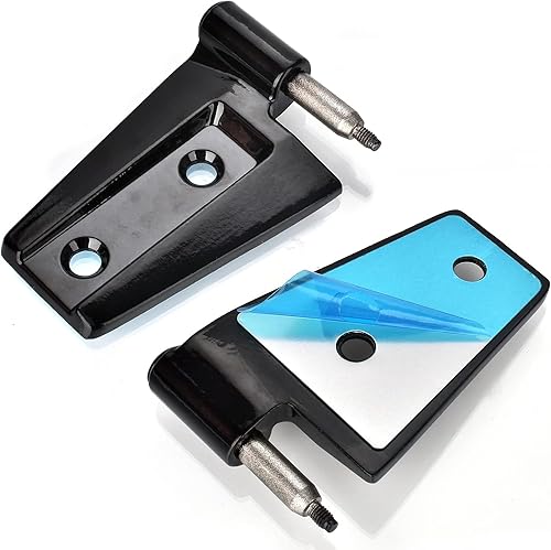 Miniatura 8 de AccEncyc Paquete de 8 bisagras de puerta resistentes para Jeep Wrangler JK 2007-2018 acero antioxidante de 4 puertas con gancho de acero para