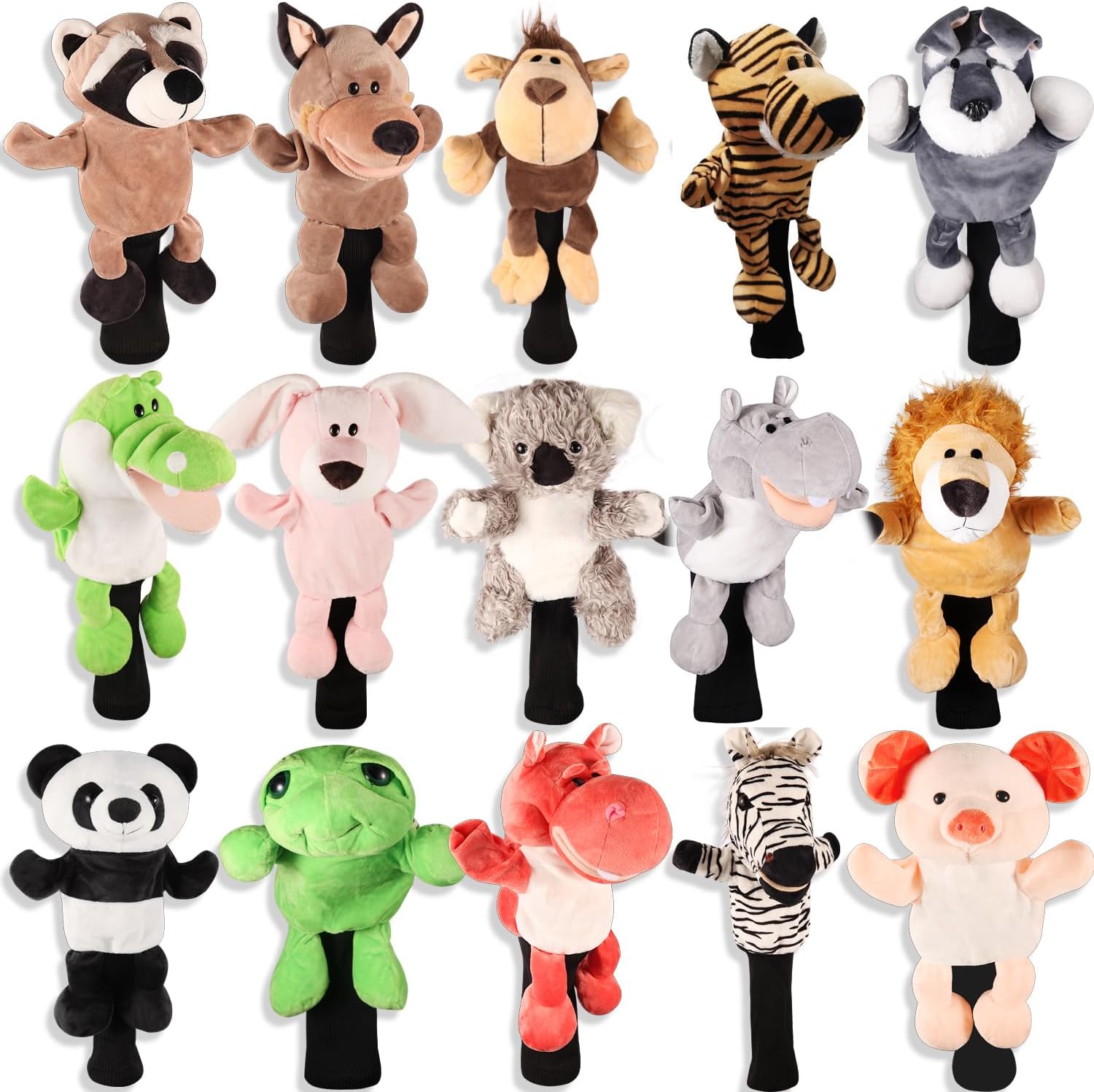 SHABIER Plush Novelty Animal Golf Driver Head Cover for 460cc Head Club
