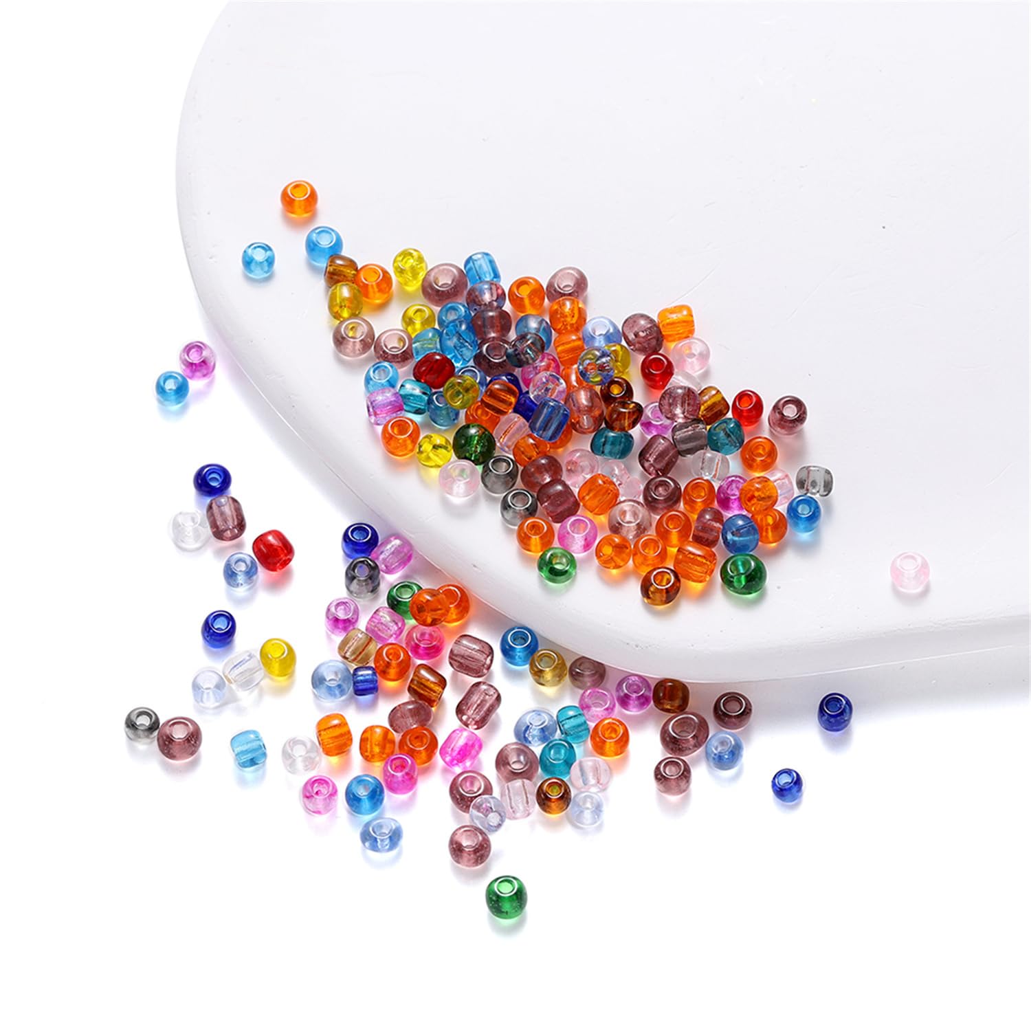 300 Cuentas Acrílicas Facetadas De 8 Mm Para Manualidades - Ideales Para Hacer Pulseras, Collares Y Más (Negro)