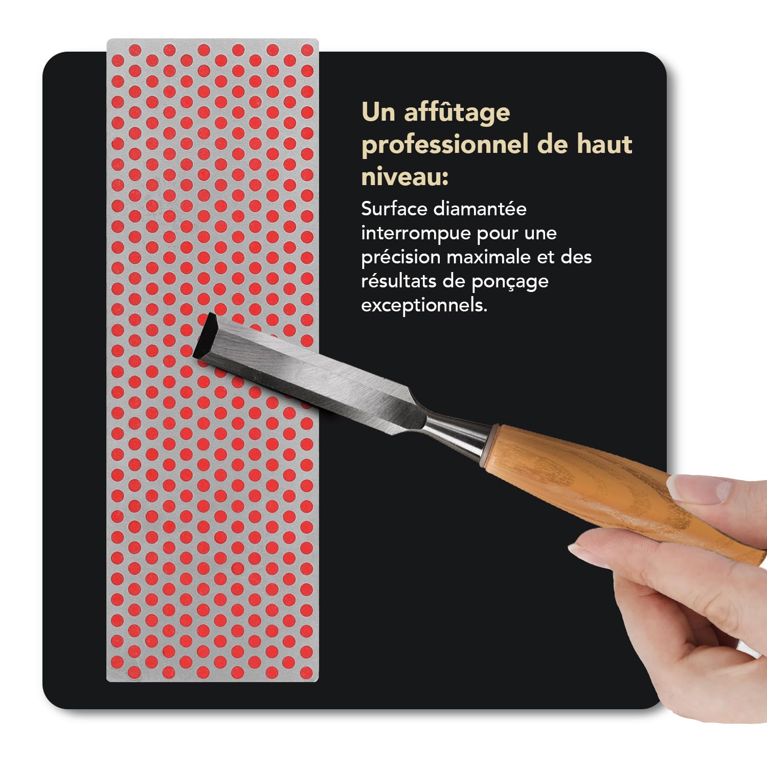 DMT Diamond Whetstone™ Pierre à aiguiser diamantée dans un coffret en bois, lot de 6", grossière, fine, extra-fine | Pierre à aiguiser de 15 cm pour couteaux et outils | W6EFC