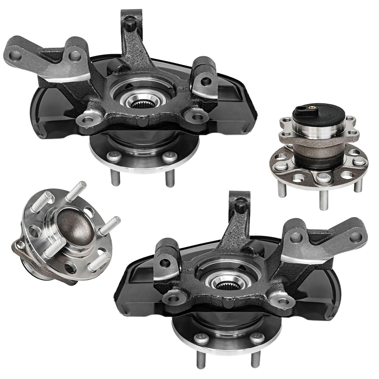 Detroit Axle - FWD 4pc Steering Knuckles Kit for 2007-2017 Jeep Patriot
