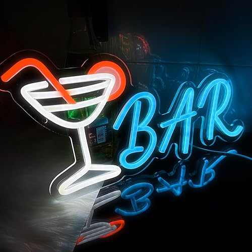 Miniatura 2 de Letreros de barra de neón para el hogar, bar, luces LED, letreros de cerveza para decoración de pared de fiesta, luz de neón para bar, pub,