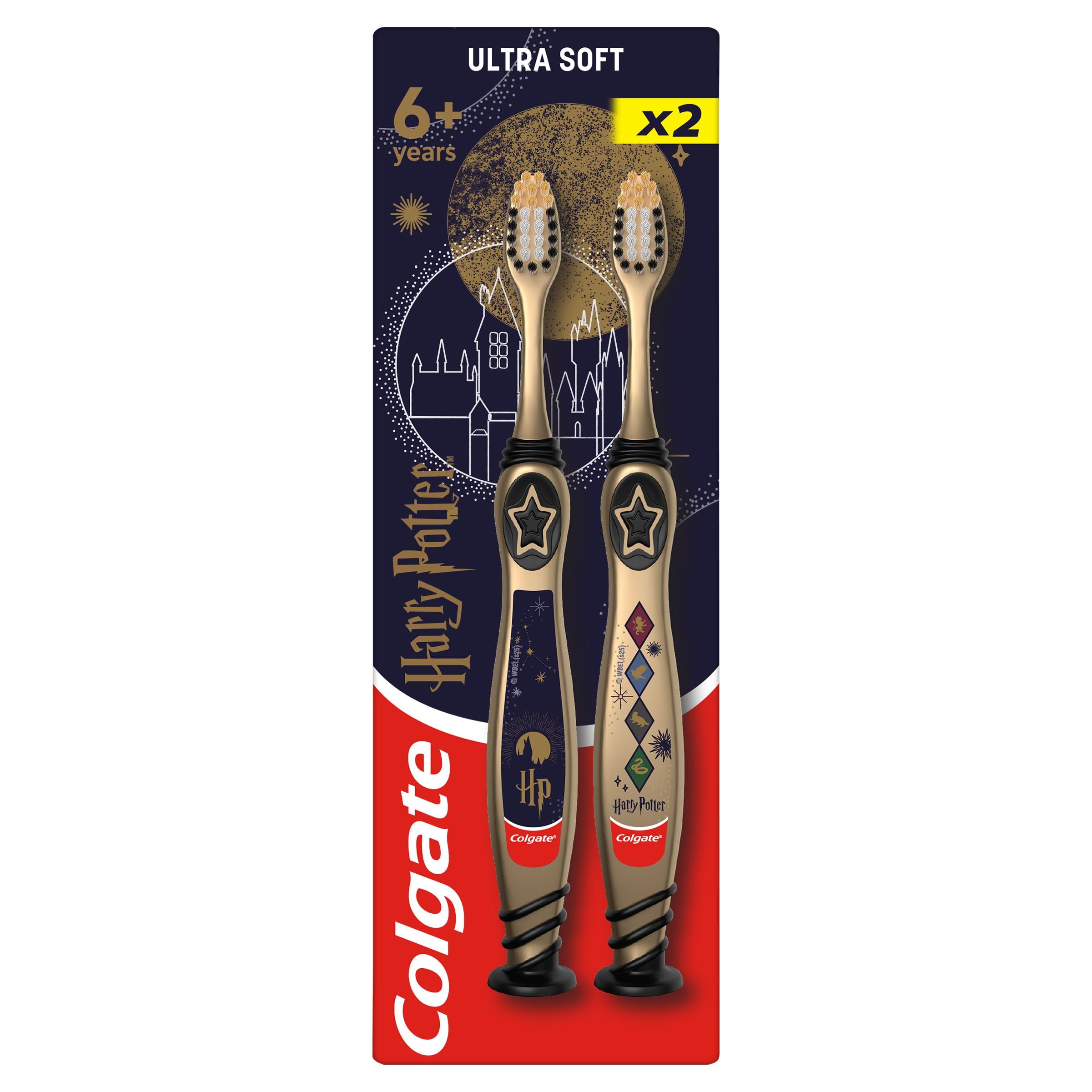 Colgate Harry Potter Kids 6+ Years Manual Toothbrush X2