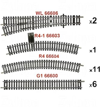 Railway Track Set, Crafted for Railway Enthusiasts,Compatible with HODC | bachmann ez track ho scale,ho scale track,ho train track,train tracks