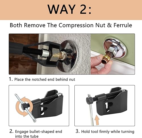 Miniatura 10 de Herramienta extractor de manga de compresión para extractor de virola para manga de compresión de agua de cobre de 12 pulgada, tubo de cobre de 12