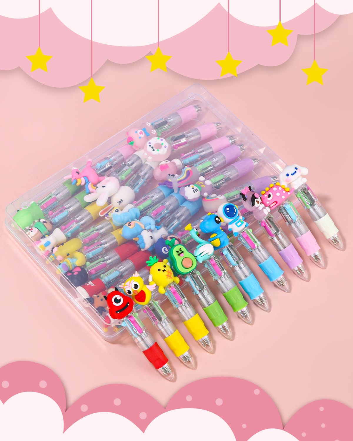 34 Penne Multicolore 4-in-1 Con Animali Kawaii - Gadget Compleanno Bambini E Regalini Feste - 2