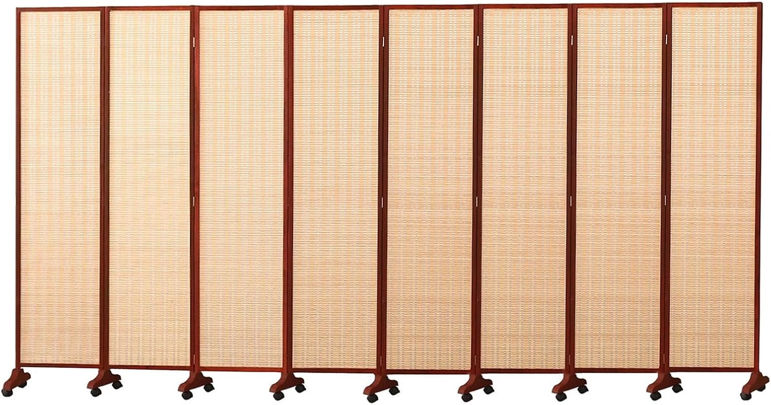 Rolling Privacy Divider for Dorm/Rooms/Office, Classroom Privacy Shields with Wheels Base, Folding Wall Partition 4 5 6 Feet Tall for Restaurant, Studio & Conference (Color : 6