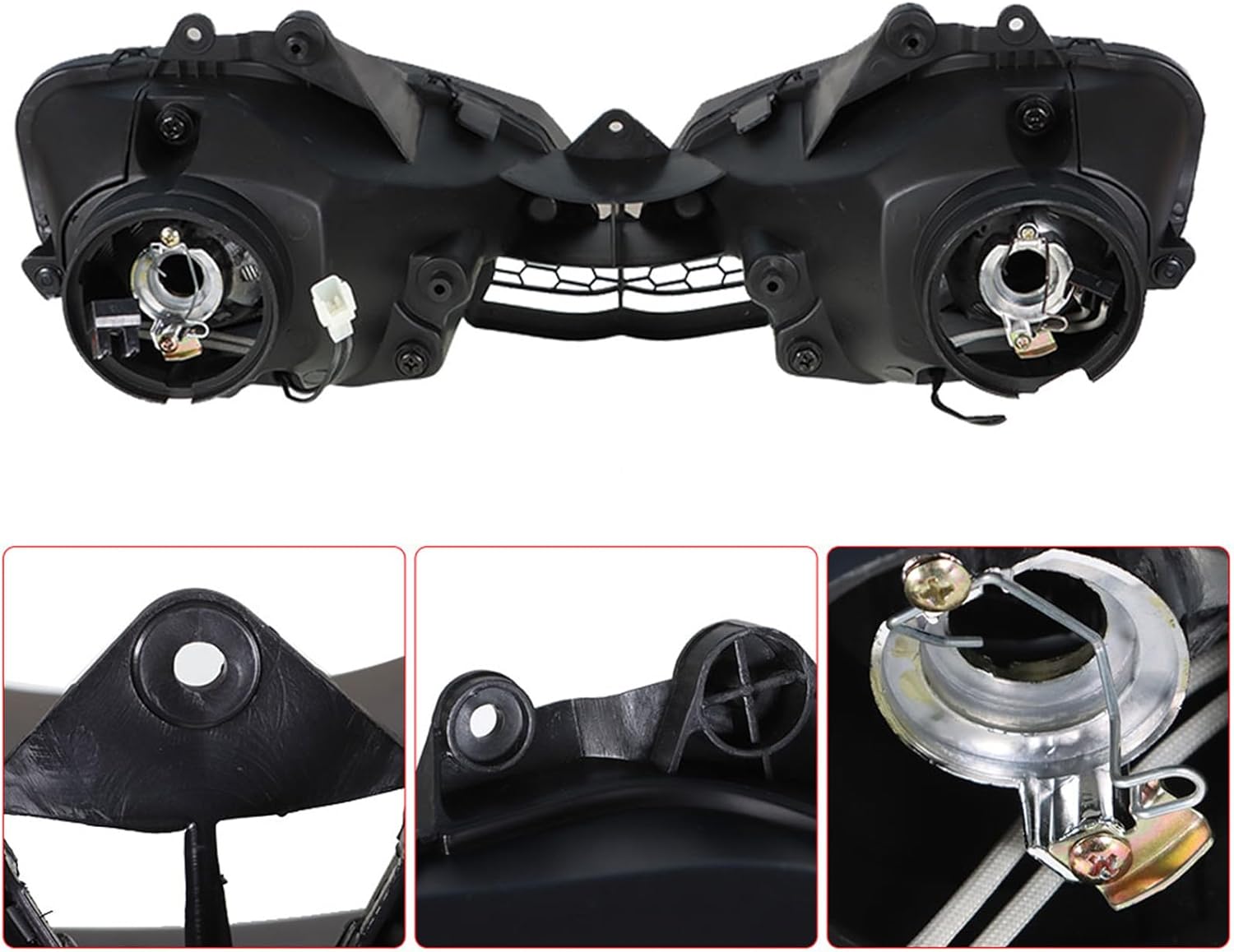 LABLT Motorcycle Headlight Front Headlamp Replacement for Yamaha YZF R6 2003-2005 YZF R6S 2003-2009