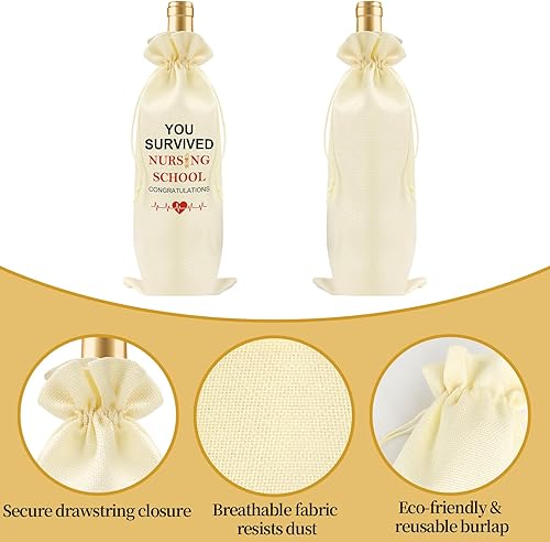 Miniatura 3 de Regalos de graduación para la escuela de enfermería para mujeres que sobrevivió a la escuela de enfermería, decoraciones de graduación, decoración