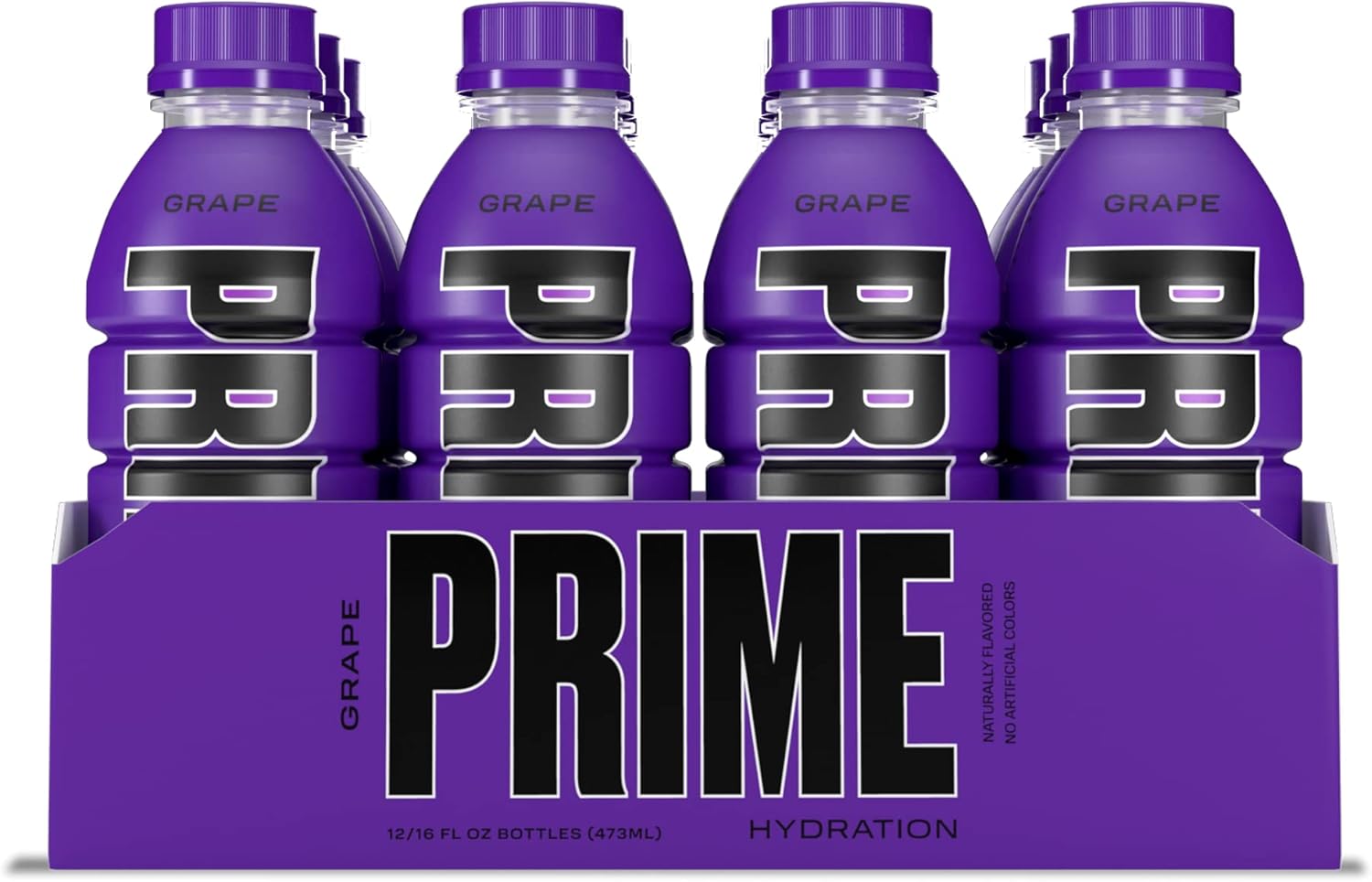 Prime Hydration with BCAA Blend for Muscle Recovery Grape (12 Drinks