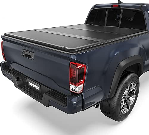 OEDRO FRP Hard Tri-fold Tonneau Cover Fits for Toyota Tacoma