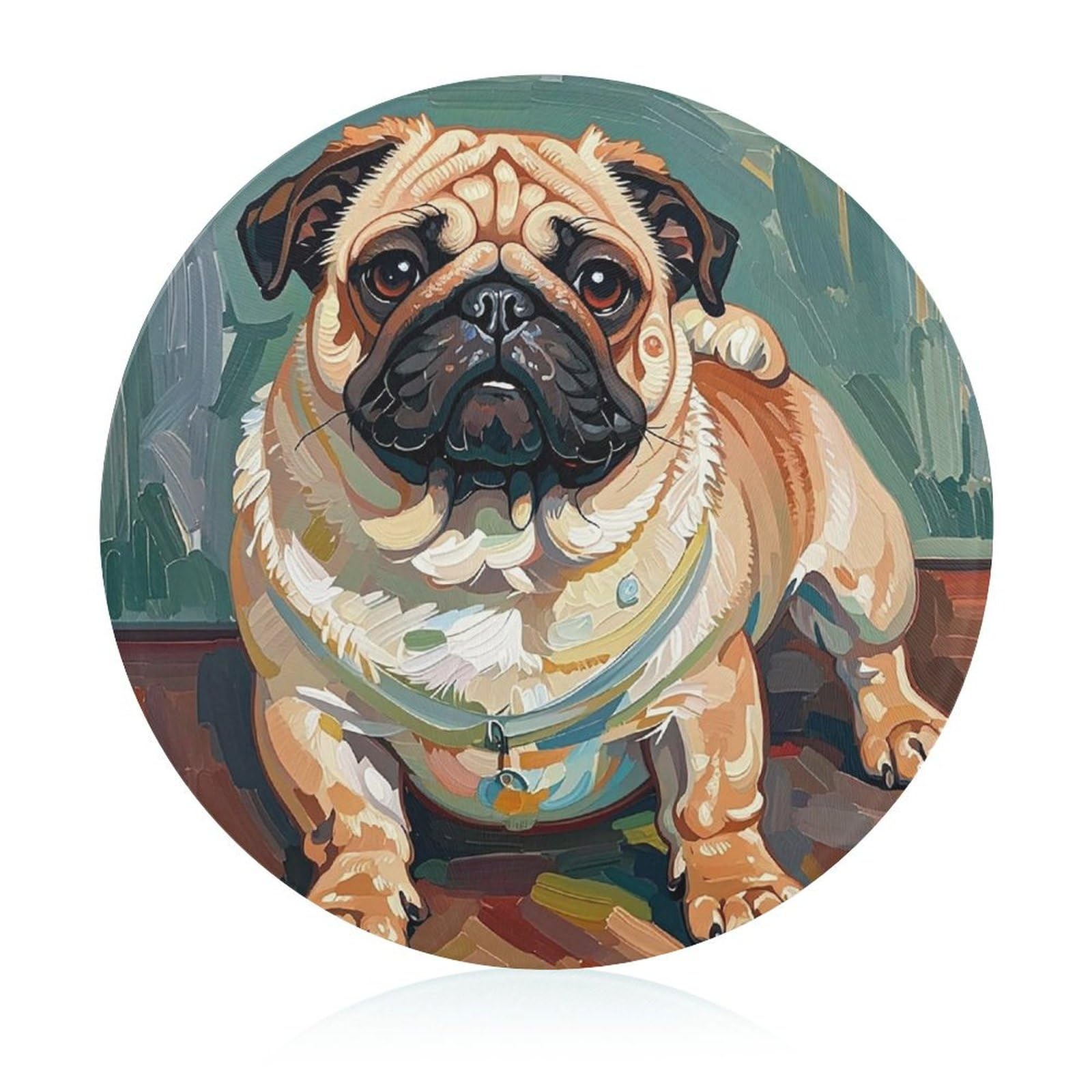 Tapis de découpe personnalisé motif chien Bago, cadeau parfait pour la maison