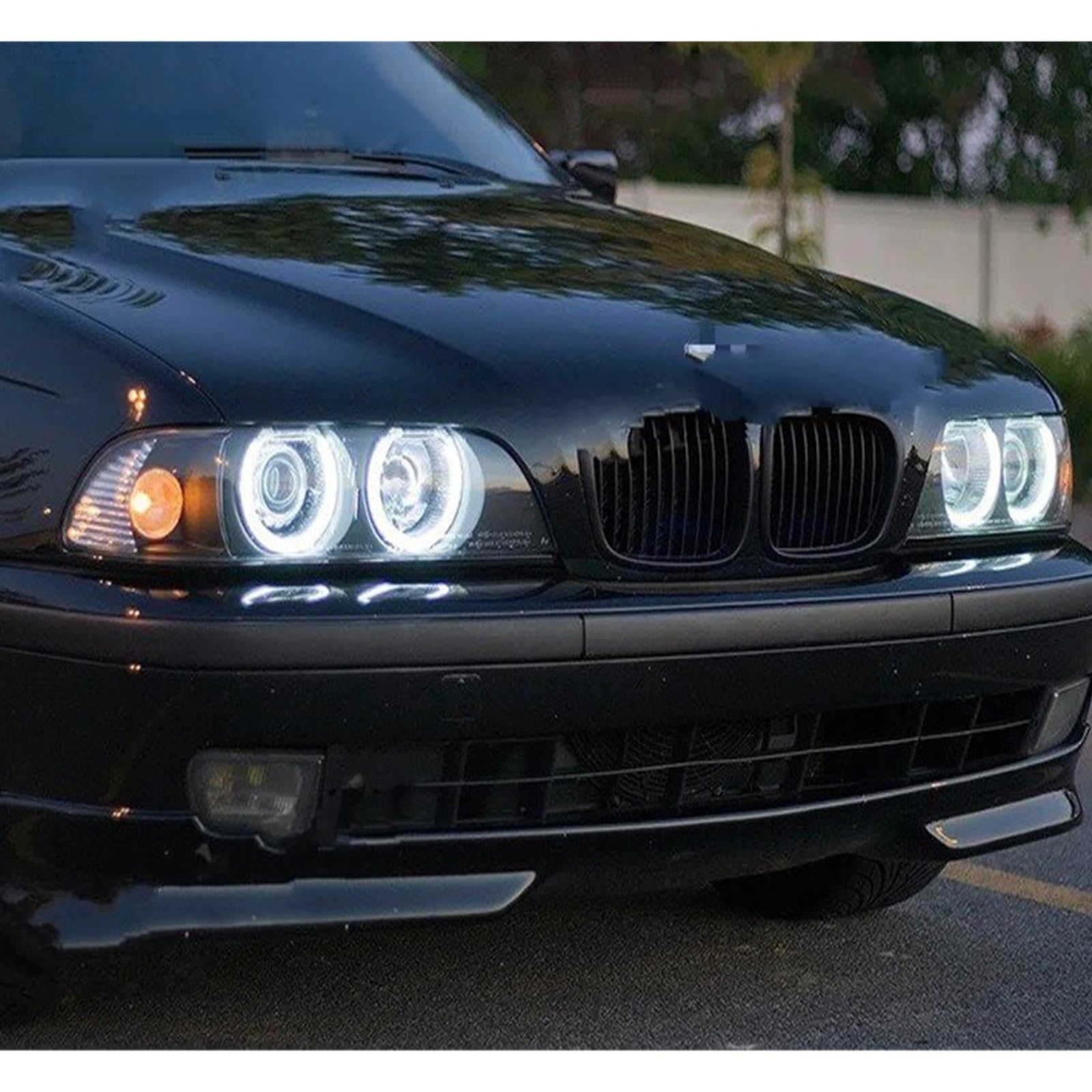 Luci diurne occhio d'angelo Per BMW E87 E39 Per M5 E60 E61 E63 E64 M6 E65 E66 E83 Per X3 000-2008 Lampada LED Angel Eyes Luci Posizione Lampadine Anelli halo LED