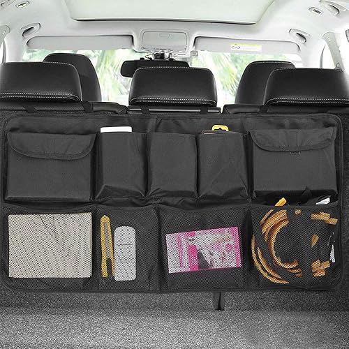 Miniatura 4 de Tianle Organizador y almacenamiento para maletero de automóvil, organizador colgante para asiento trasero para SUV, camión, MPV, impermeable, bolsa