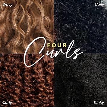 Give Me Cosmetics Four Curls Shampoo, Curly Hair Products, Moisturising, Sulphate Free, Hydrating Formula Infused with Shea Butter Castor and Jojoba Oil