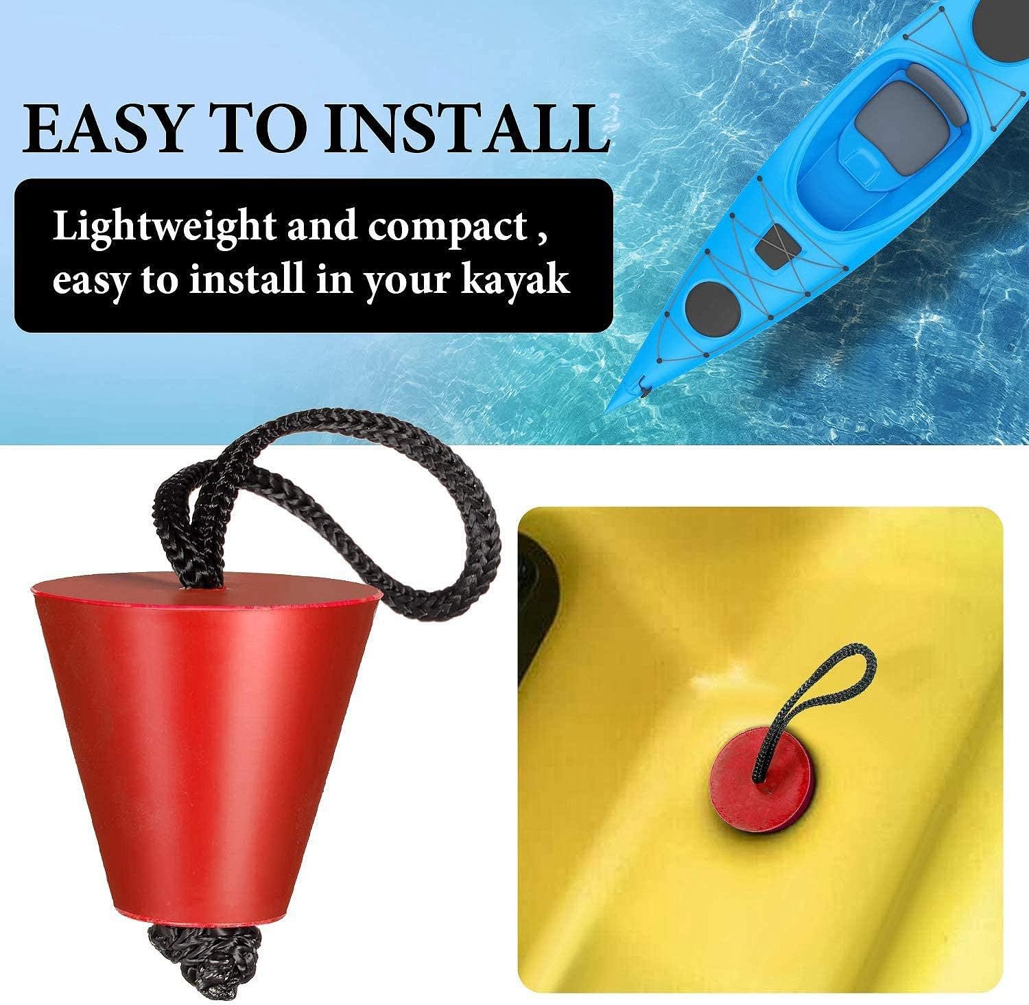 Nirmon 12Pcs Universal Kayak Scupper Plug Kit for Native Kayaks Hobie