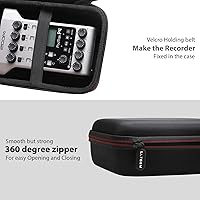 Vista 5 de LTGEM - Funda rígida de viaje compatible con grabadora de podcasts Zoom PodTrak P4