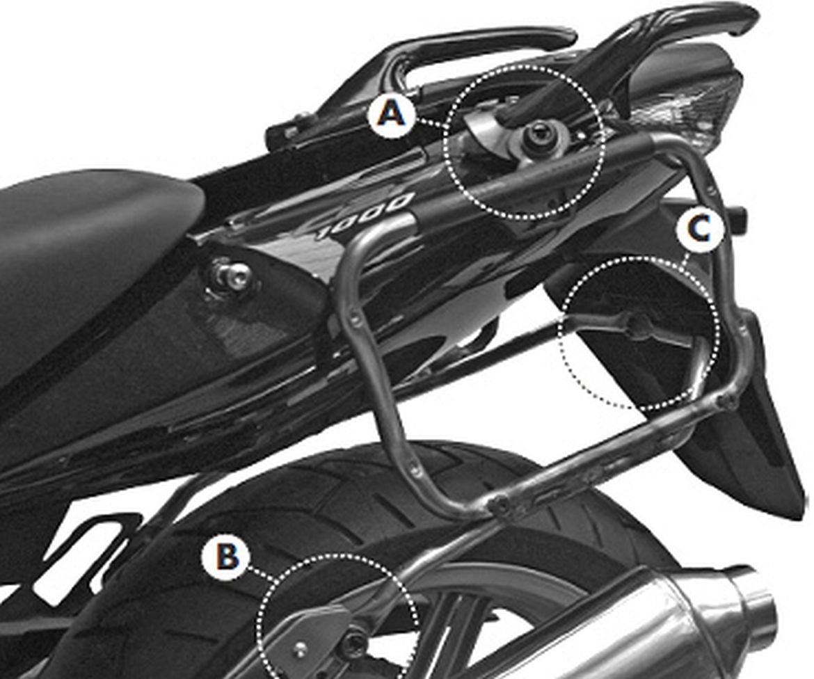 GIVI PLXR174 Rapid Stahlrohr-Seitenkofferträger - Abnehmbar