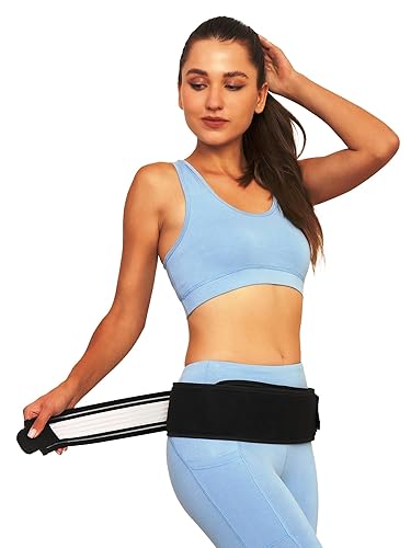 Sacroilíaco SI - Cinturón de apoyo de espalda baja para hombres y mujeres, soporte para dolor pélvico, trocánter, ciática, pelvis, alivio lumbar