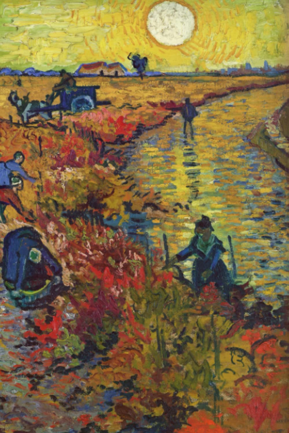 Vincent van Gogh The Red Vineyard (1888) Notebook Journal: Famous Paintings Notebooks