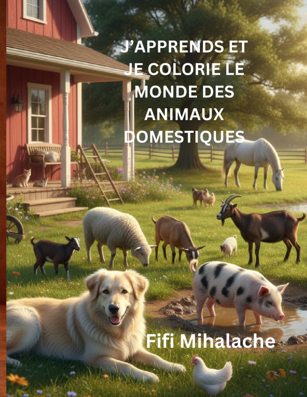 J’APPRENDS ET JE COLORIE LE MONDE DES ANIMAUX DOMESTIQUES: pour les enfants âgés de 4 à 10 ans