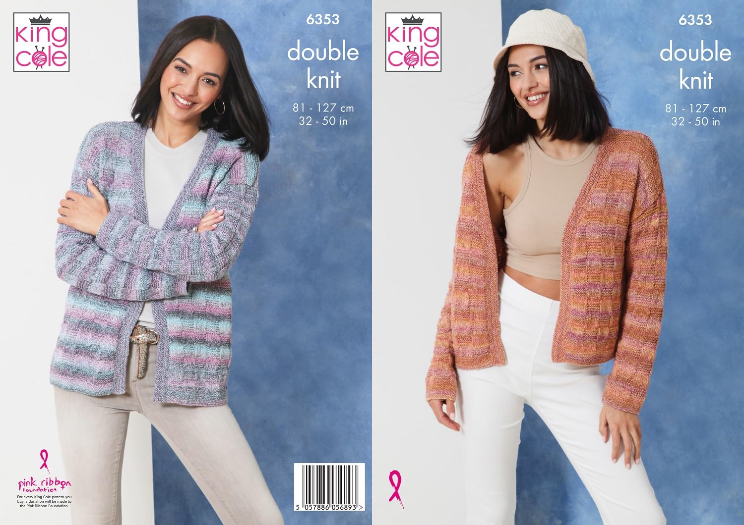 King Cole Knitting Pattern, Paper, Multicolor, 32" – 50" 81cm – 127cm