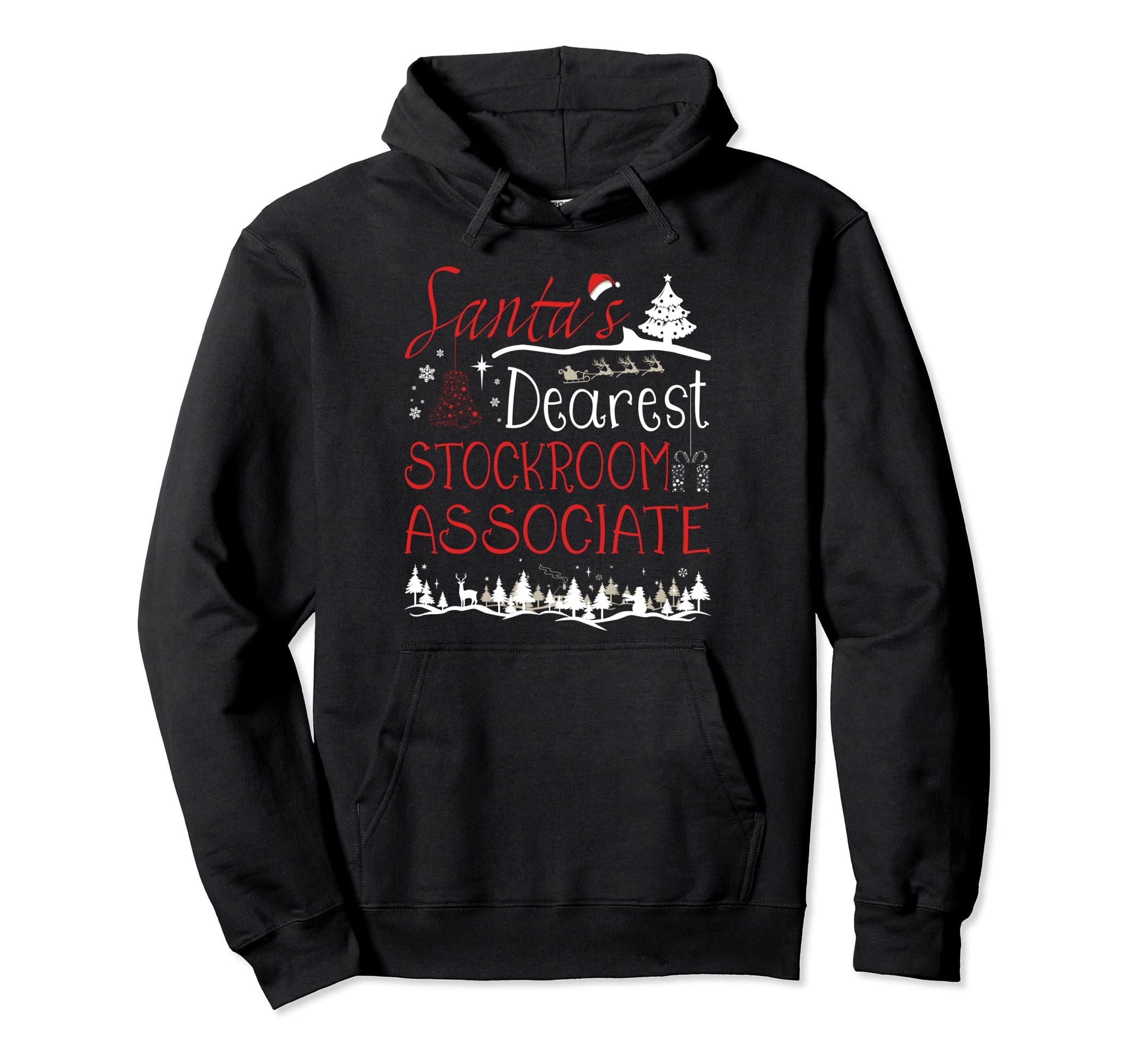 Stockroom Associate Xmas Job Funny Christmas Pullover Hoodie