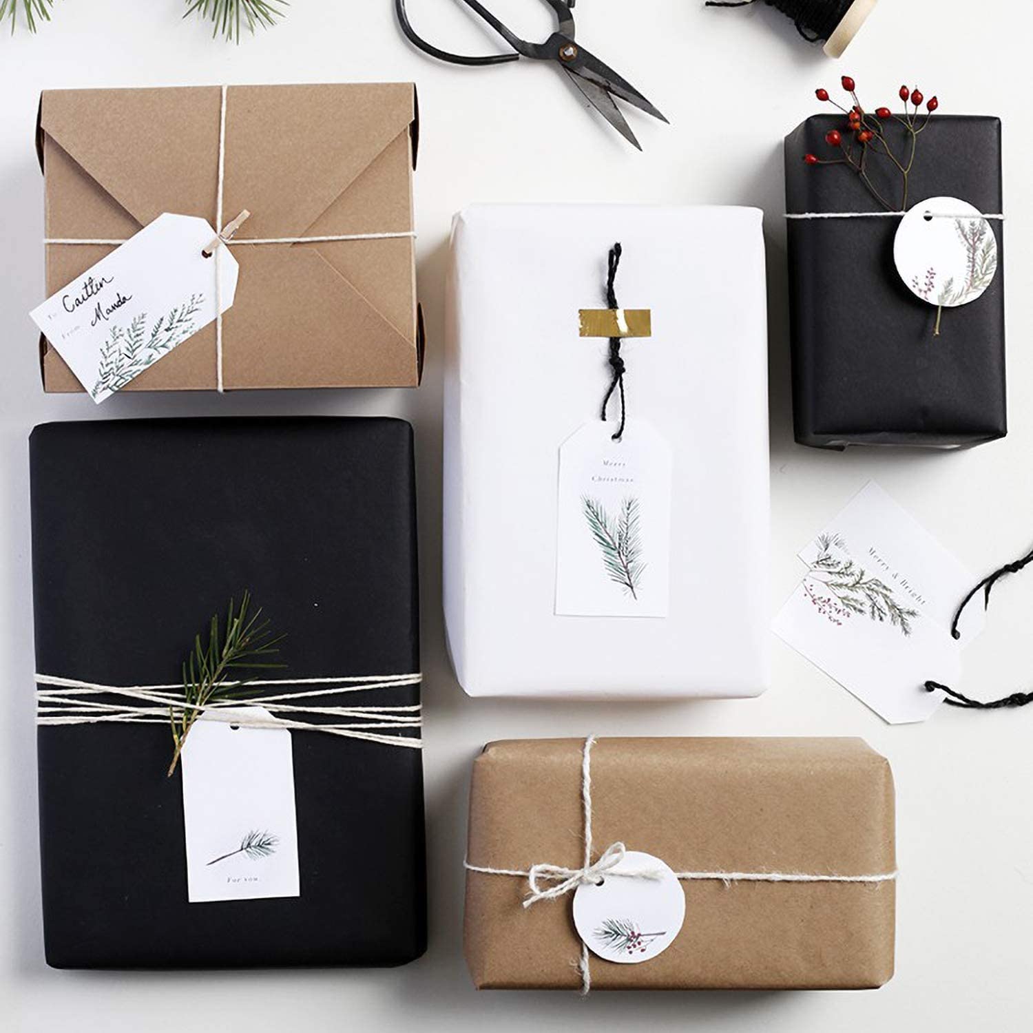 Rotolo Di Carta Kraft Bianca 91,4 Cm X 30 M | Per Confezioni Regalo, Pacchi, Fai Da Te E Imballaggi