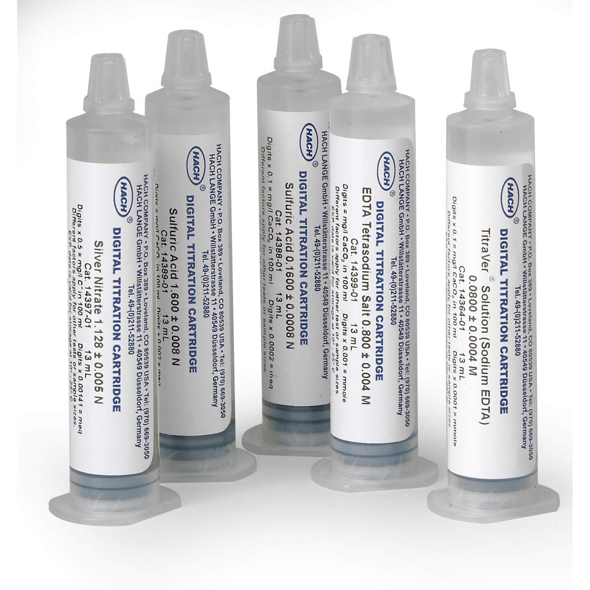 Hach 1438901 Sulfuric Acid Digital Titrator Cartridge, 1.600 N