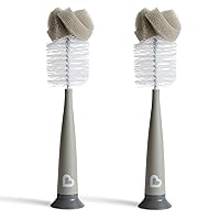 Vista 2 de Munchkin® Sponge™ - Cepillo para botellas, color gris, 2 unidades (paquete de 1)