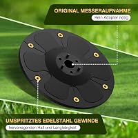 Set 6 cuțite FourShow compatibile cu robotul de tuns iarba Segway Navimow i105E, i108E, i110E, i205 AWD, i208 AWD disc de tăiere 3
