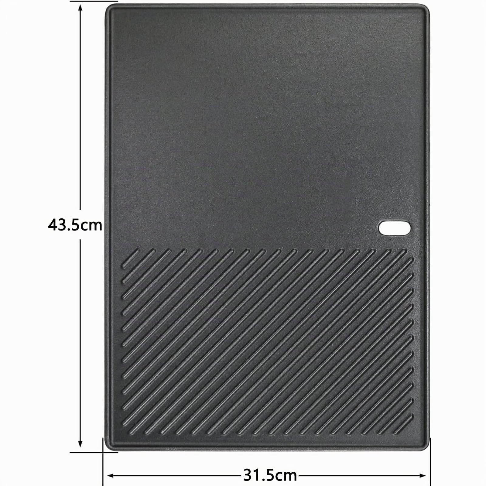 GFTIME Plancha de Plaque Cuisson 43cm x 31cm Fonte pour Landmann Triton 3/4, Enders Boston 4, Monroe PRO 4