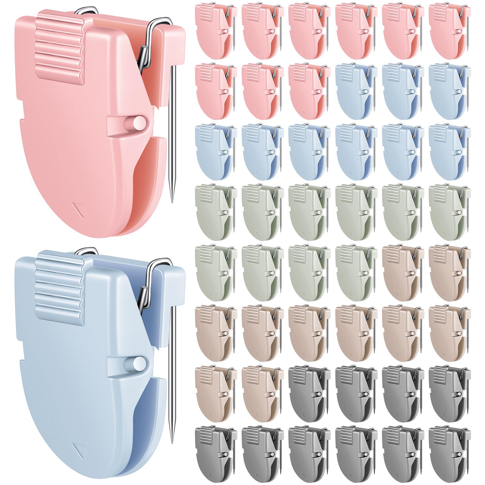 Feifeiya 50 Pcs Cubicle Clips for Fabric Panels,Morandi Color — image 1