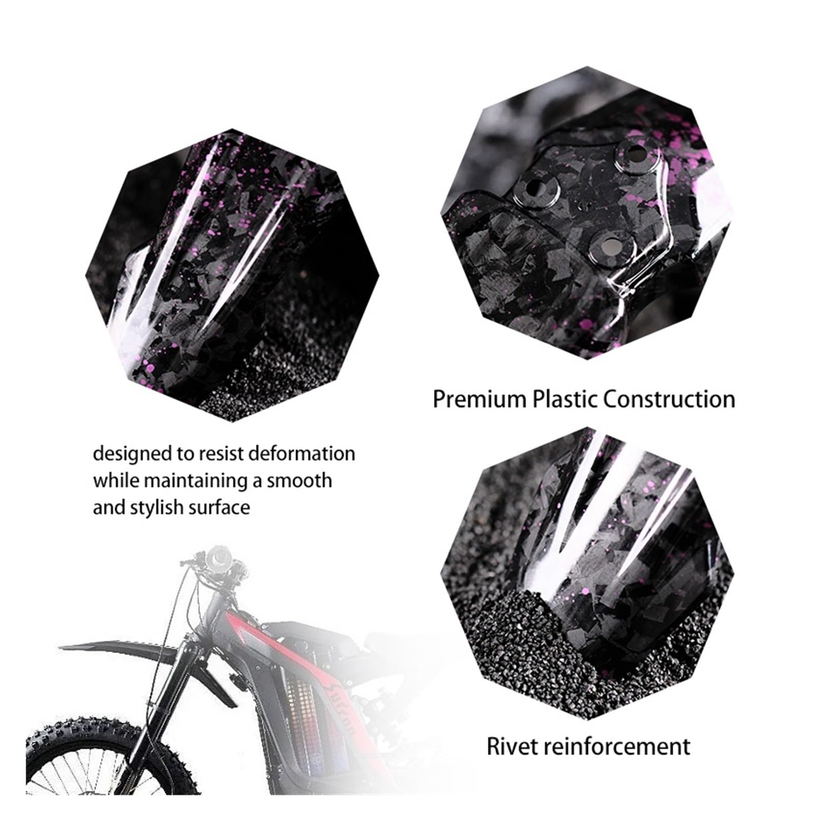Parafango Posteriore per bici da motocross Light Bee XS