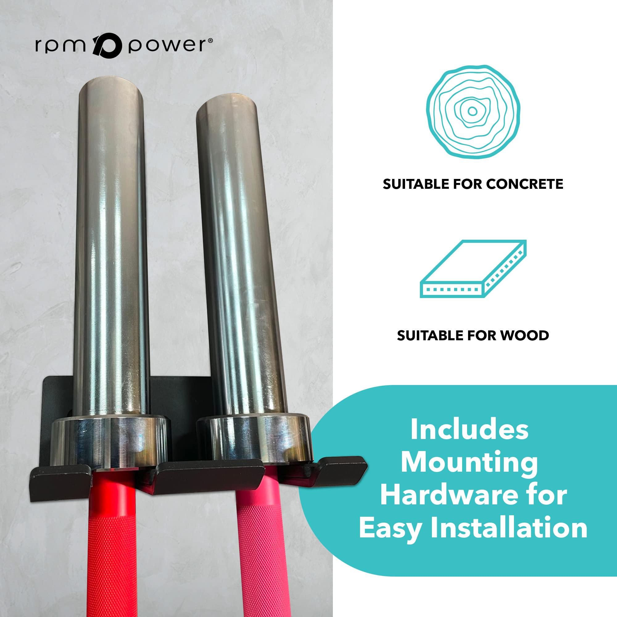 Supporto Da Parete Per Bilancieri - Rastrelliera Per Palestra Domestica, In Acciaio, Verniciato A Polvere - Foto 11