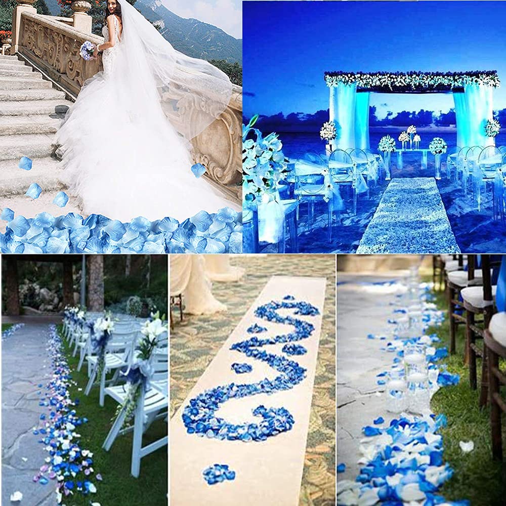 Pétales De Rose En Soie Artificielle Healifty – 2000 Pièces, 10 Couleurs, Pour Décoration Mariage, Saint-Valentin, Fêtes Romantiques