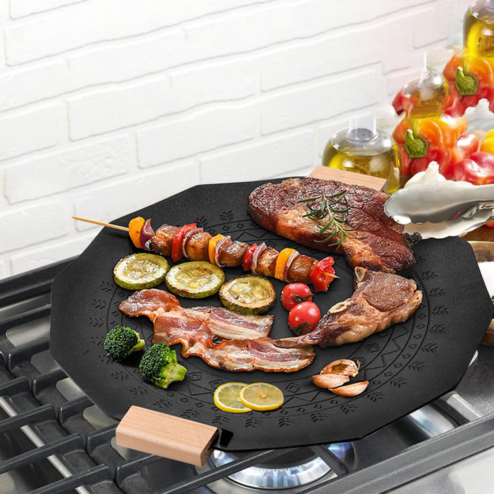 Generisch Bistecchiera, multi-grill, pressa per barbecue, griglia a