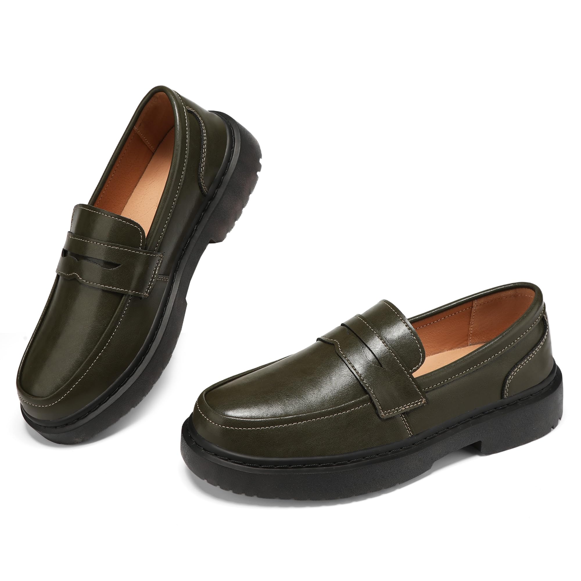 Women's Penny Loafers Slip On Comfortable & Lightweight Driving Moccasins Casual Office Work Flats Cute Business Dress Shoes