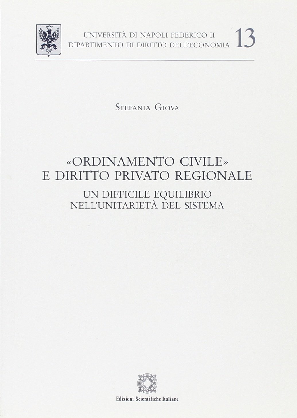 Ordinamento Civile Diritto Privato