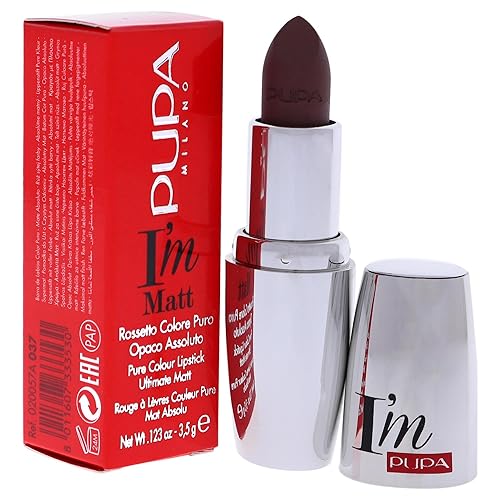 Miniatura 3 de PUPA I Am Matte Pure Colour - 037 Unexpected Mauve for Women - Lápiz labial de 0.123 oz