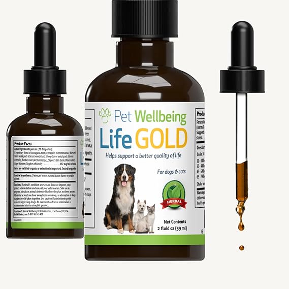 Pet Wellbeing Life Gold for Dogs Natural Immune and Antioxidant
